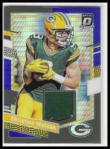 2023 Donruss Optic #DT-CW Christian Watson Donruss fili blu iper - Foto 1 di 2