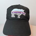 DENVER ZOO Hat Baseball Cap Rhino Logo Mesh Snapback Black Embroidered Animal