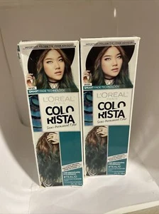 (2)L’Oréal Paris Colorista Semi-Permanent Hair Color #TEAL 10 SEALED - Picture 1 of 4