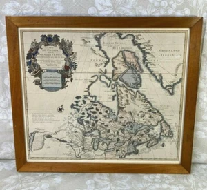 Mapa Antiguo Carta Du Canadá ou de la Nouvelle Francia 1703 Colección de Guillermo - Imagen 1 de 12