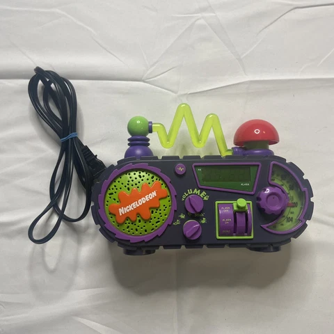 VTG 1995 Nickelodeon Time Blaster Rise & Slime Alarm Clock Radio TESTED WORKS Cover