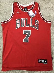 Adidas Ben Gordon Jersey Men's Large +2 Red #7 Chicago Bulls NBA Authentics VTG - Picture 1 of 14