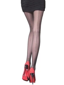 Gina Classic 20 Den Matte Tights, Invisible Toe, Shiny Back Seam, Durable - Picture 1 of 6