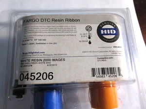 Fargo 45206 ECO White Ribbon for DTC4500 and DTC4500e ID Card Printer - 3000 Pri - Picture 1 of 3