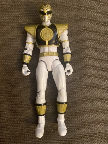 Mighty Morphin White Power Ranger Jason David Frank (Power Rangers MMPR, Bandai) Cover