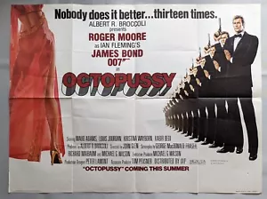 Octopussy (1983) - 007 James Bond UK Original Quad Advance Film Poster 30 x 40 - Imagen 1 de 9