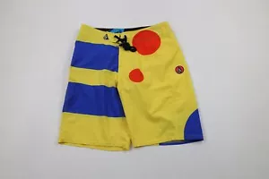 Volcom Mens Size 30 V4S Spell Out Geometric 4 Way Stretch Board Shorts Trunks - Picture 1 of 8
