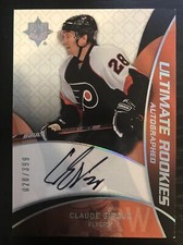 2008-09 upper deck ultimate collection #66 Claude Giroux Rookie Auto /399