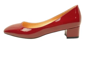 Wayderns Roxanna Essencial Slip-On Burgandy Patent Ladies Pump Sz 8.5 Heel 1.5" - Picture 1 of 9