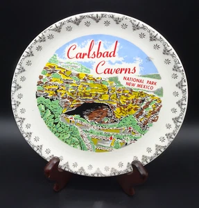 Vintage Carlsbad Caverns National Park New Mexico Souvenir Plate - Picture 1 of 2