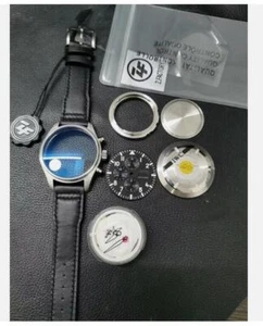 Uhrenteil Uhrengehäuse Flieger Zifferblatt 43mm für IWC ETA 7750 Uhrwerk - Bild 1 von 3