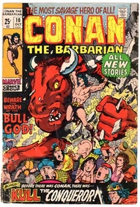 Cómics de Marvel de Conan el Bárbaro #10 de octubre de 1971 Barry Smith Roy Thomas baja calidad - Imagen 1 de 3