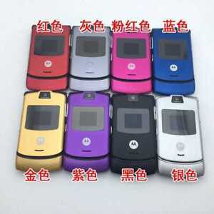 Unlocked Motorola RAZR V3 Razor Cell Phone all colors 2G vintage mobile phone
