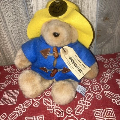 "Juguetes de peluche Eden de 9"" Paddington Bear vintage con etiquetas 31 aniversario usados en excelente estado" Foto 1 de 4