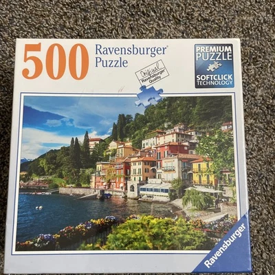 Lake Como 500 Piece Jigsaw Puzzle by Ravensburger No 80 132 Complete 2020 Getty - Image 1 of 4