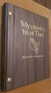 Vintage "MY COUNTRY 'TIS OF THEE" Readings in Americana - 1975 - Shaw-Barton - Picture 1 of 12
