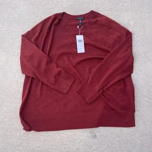 Eileen Fisher Pullover Damen XL Merinowolle Pulli Raglan leicht Neu mit Etikett - Bild 1 von 10