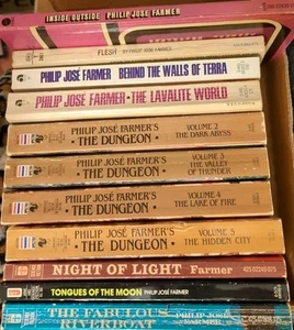 12 Vintage Philip Jose Farmer Science Fiction Books 1st Eds Riverworld Flesh - Picture 1 of 17