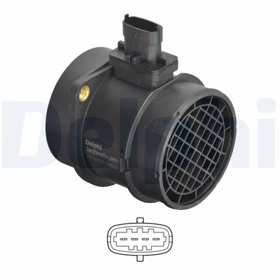 MASS AIR FLOW SENSOR FOR CHRYSLER JEEP DELPHI AF10721-12B1 - Image 1 of 4