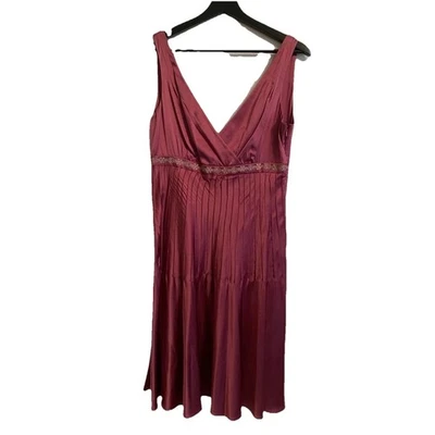 Vestido ANTONIO MELANI 8 Rosa Polvorienta 100% Seda, Cóctel, Femenino, Sin Mangas Foto 1 de 4