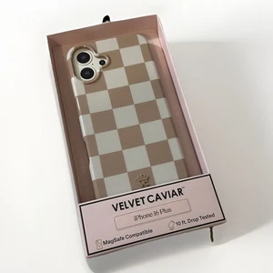 NEW Velvet Caviar Apple iPhone 16 Plus MagSafe Case Beige Tan White No Check - Picture 1 of 2