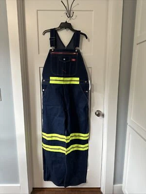 Mono de seguridad Dickies amarillo reflectante 40 X 32 NUEVO Foto 1 de 4