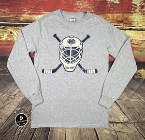 Penn State Ice Hockey Shirt Mens Small Long Sleeve Tee Vtg Logo PSU Gray Adult - Imagen 1 de 8