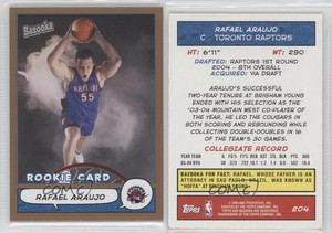 2004-05 Topps Bazooka Gold Rafael Araujo #204 Rookie RC