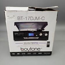 Boytone BT-17DJM-C 33/45/78 RPM Turntable with Cassette Player - Tested