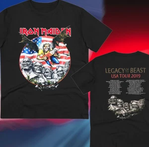 Camiseta Iron Maiden 2019 Tour Mount Rushmore doble cara - Imagen 1 de 1