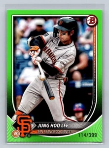 JUNG-HOO LEE 2025 BOWMAN SAN FRANCISCO GIANTS NEON GREEN PARALLEL CARD /399 - Bild 1 von 2