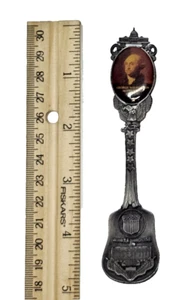 Cuchara de recuerdo decorativa coleccionable George Washington 1er presidente - Imagen 1 de 2