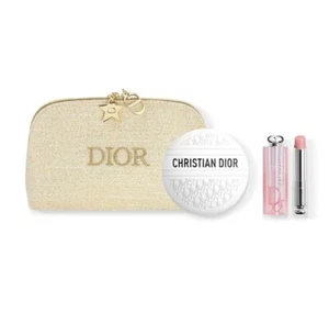 Dior Set, Kosmetiktasche, Lip Glow, Hand Balm, Handcreme Gold, Luxus - Bild 1 von 4