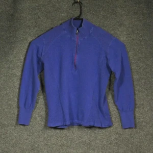 Eddie Bauer Sweater Girls 2XL Purple Long Sleeve 1/2 Zip Collared Knit Sweater - Picture 1 of 8
