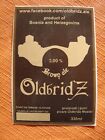 BOSNIA and HERZEGOVINA old microbrewery beer label - OldbridZ