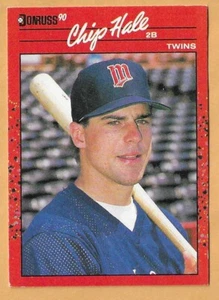 Chip Hale Minnesota Twins #690 - Donruss casi nuevo-como nuevo 1990 - Imagen 1 de 2