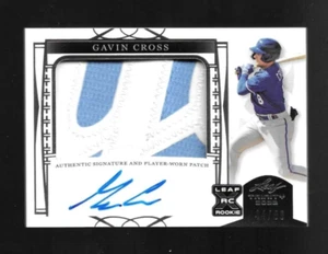 GAVIN CROSS 2022 HOJA TRINITY PARCHE AUTÓGRAFO XRC/99 RC ROOKIE KC ROYALS - Imagen 1 de 2