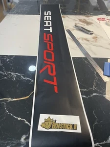 Parasol Decal sticker Con Fondo Vinilos Coche SEAT Sport RS Leon Ibiza 135x21cm - Imagen 1 de 1