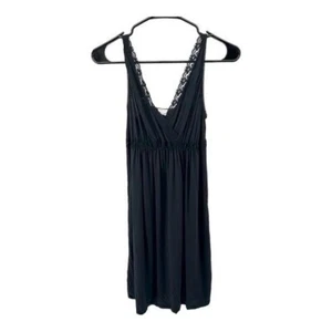 Barefoot Dreams | Women’s XS Luxe Milk Jersey Nightie Gown Modal Lace Trim Slip - Imagen 1 de 14
