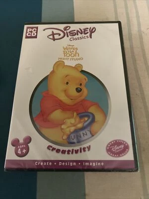 DISNEY CLASSICS-WINNIE THE POOH PRINT STUDIO-PC CD-NEW/SEALED - Image 1 of 2