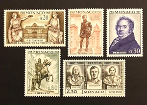 Monaco 1968 complete set MNH ** Bosio art sculptures Sc#704-708 - Picture 1 of 1