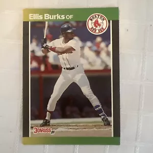 Tarjeta de béisbol 1989 Donruss #303 - Ellis Burks - Boston Red Sox - Imagen 1 de 4