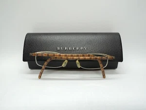 Vintage BURBERRY B3460 0405 The Check and Gold FLEX Eyeglasses 48-19-135 ITALY - Foto 1 di 11