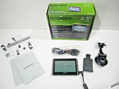 Insignia NS-CNV43 Car Portable GPS Navigator 4.3" LCD Bluetooth Turn-by-Turn - Image 1 of 4