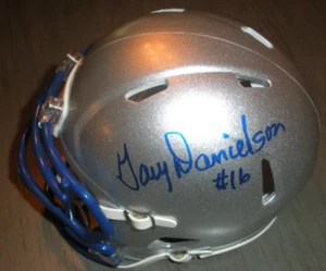 GARY DANIELSON DETROIT LIONS OLD SCHOOL SELTEN LETZTER MIT COA SIGNIERTER MINIHELM - Bild 1 von 1