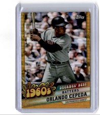 2020 Topps Decades' Best Chrome Gold Orlando Cepeda 49/50 San Francisco Giants