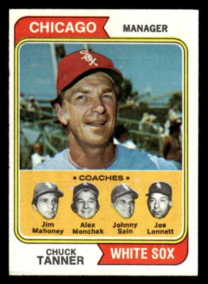 1974 Topps #221 Tanner/Lonnett/Mahoney/Monchak/Sain - Image 1 of 2