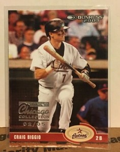 Craig Biggio 2003 Donruss "March '03 Chicago Collection" Show Stamp #290 (#2/5)