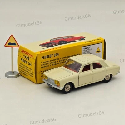 Atlas 1:43 Dinky Toys 1428 PEUGEOT 304 Blanco Diecast Modelos Edición Limitada Usado Foto 1 de 4