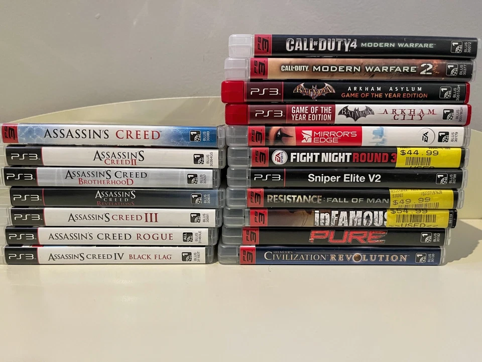 Playstation 3 Games - Multiple Games for sell; includes cases & original inserts - Image 1 of 1